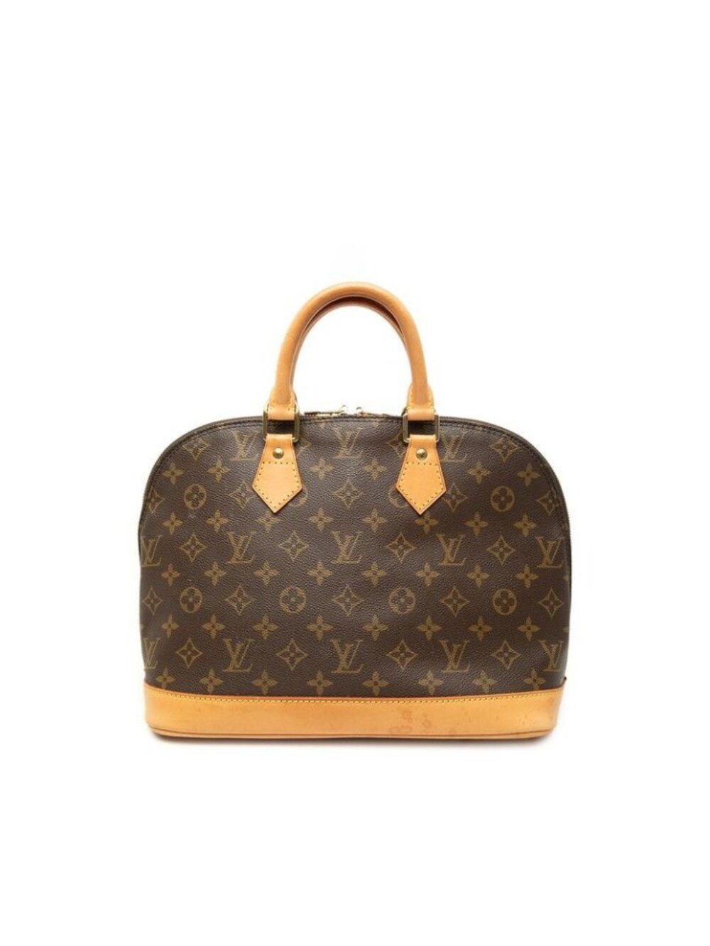 Louis Vuitton Monogram Alma PM Handbag Brown Leather